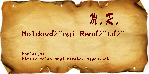Moldoványi Renátó névjegykártya