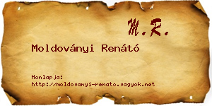 Moldoványi Renátó névjegykártya