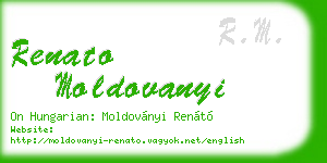 renato moldovanyi business card